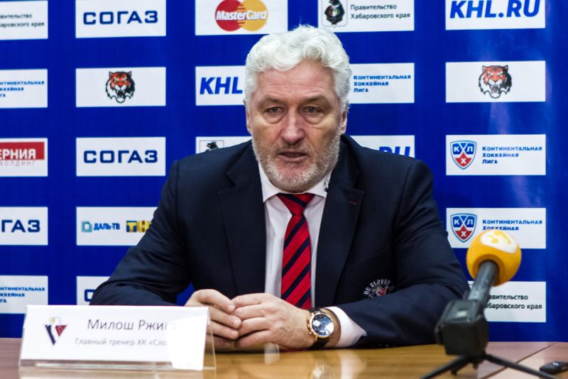 Главный тренер ХК «Слован» (Братислава) Милош Ржига
