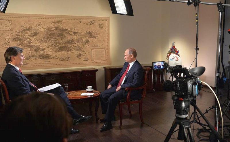 Интервью международному информационному холдингу Bloomberg.