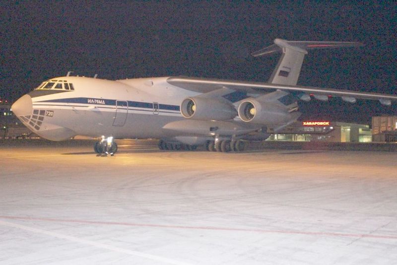 Ил-76 прибыл в Хабаровск из Сирии