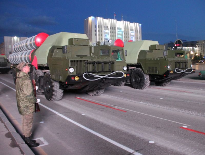 Ночная репетиция парада в Хабаровске