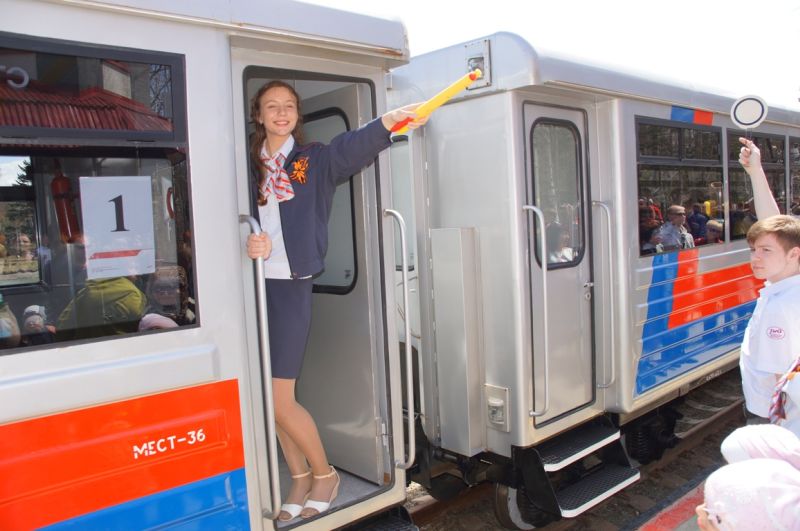 Детская железная дорога в Южно-Сахалинске