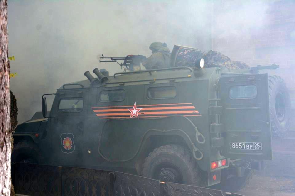 Учения у штаба ВВО