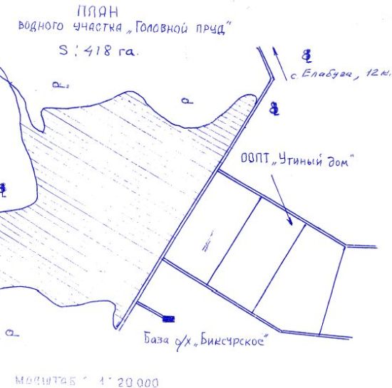 Искусственный водоем головной пруд (водохранилище) №1, площадью 255 га полносистемного рыбоводного хозяйства «Биксур» почему-то исключили из состава земельного участка сельскохозяйственного назначения.