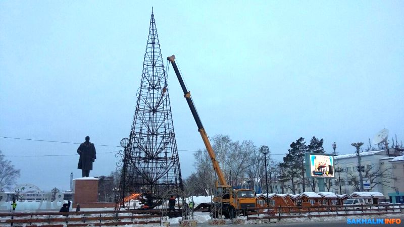 От ёлки остался только каркас.