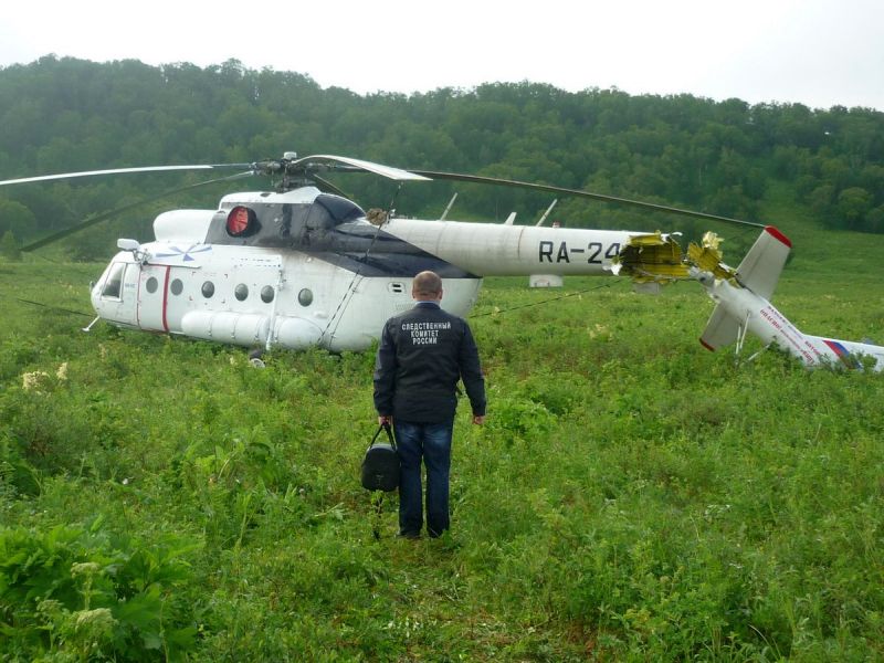 ДВСУТ возбуждено уголовное дело по факту жесткой посадки вертолета Ми-8Т по ч. 1 ст. 263 УК РФ