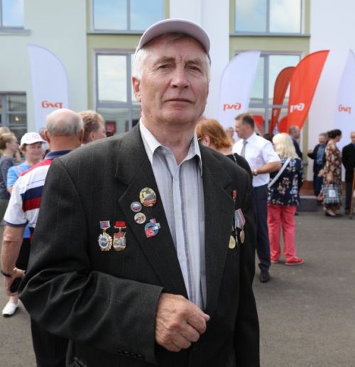 Ветеран ДВостЖД почетный железнодорожник В.С. Кинаш. Фото Алексея Жуланова (пресс-служба ДВостЖД).