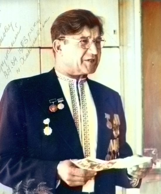 Заслуженный строитель УССР А.И. Карунский. Фото Анатолия Галушко.