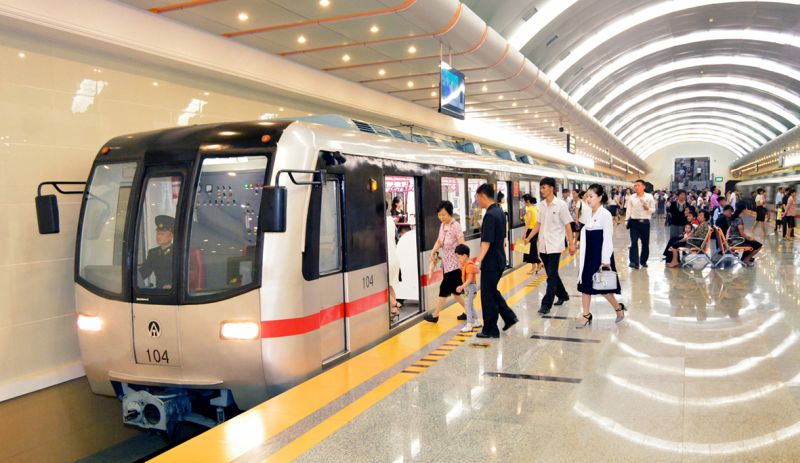 Станция Пхеньянского метрополитена.