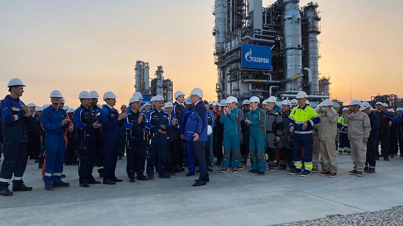 На открытии Амурского ГПЗ