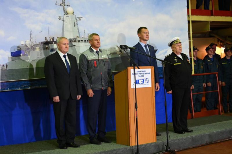 Два новых корвета заложены на Амурском судостроительном заводе