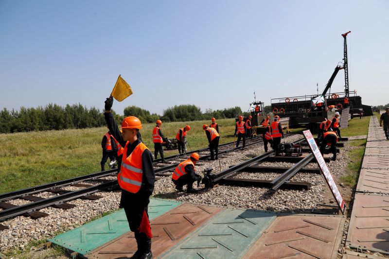 «Мини-БАМ» представили военнослужащие ВВО в ходе военно-технического форума «Армия-2021»