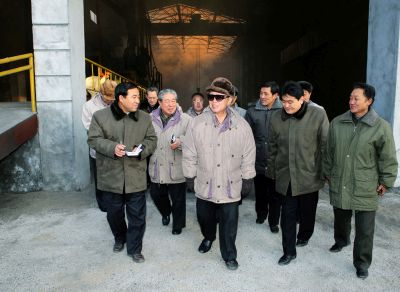 На Сончжинском сталелитейном объединении. Декабрь 2009 г.