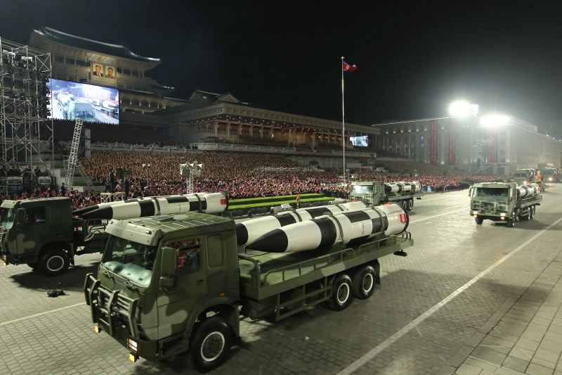 Колонна ракетных установок