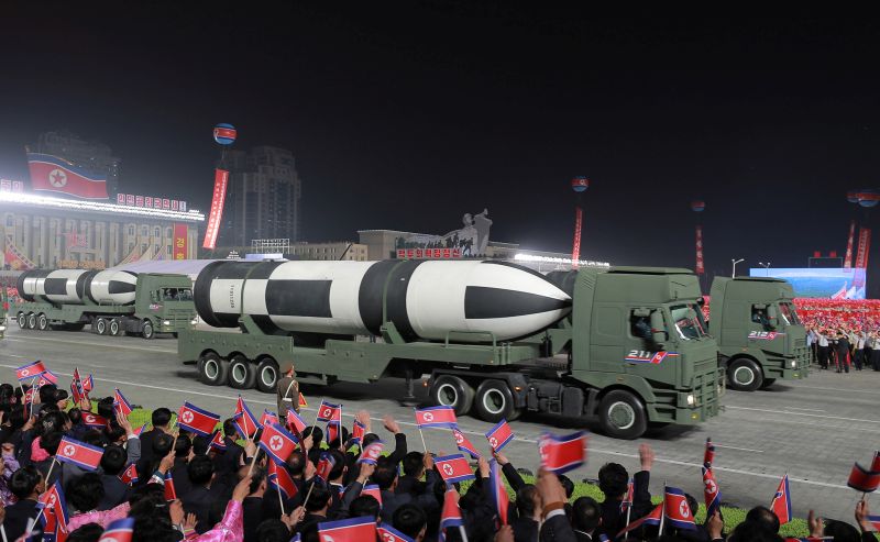 Колонна ракетных установок