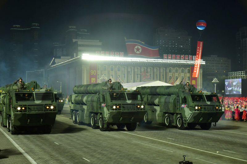 Колонна ракетных установок