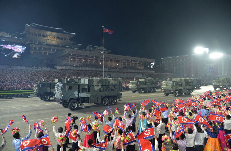 Колонна ракетных установок