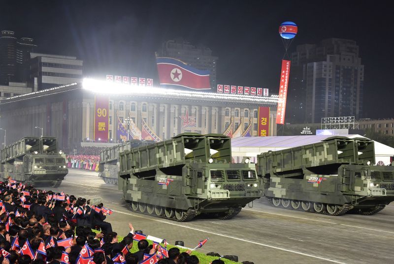 Колонна ракетных установок