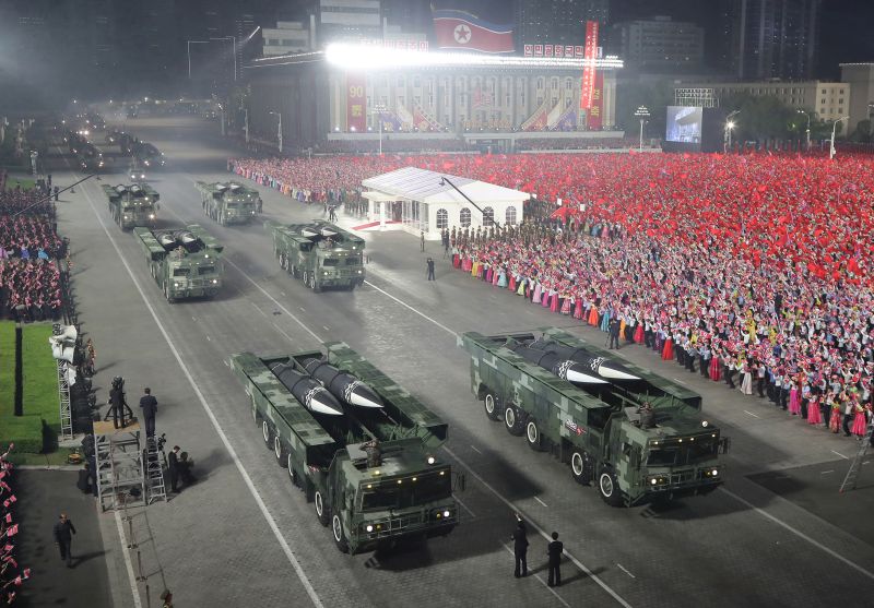 Колонна ракетных установок