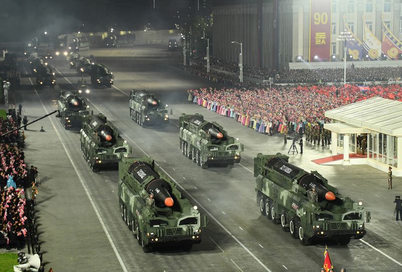 Колонна ракетных установок