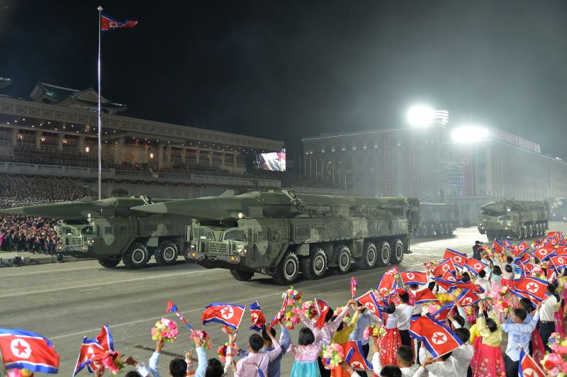 Колонна ракетных установок