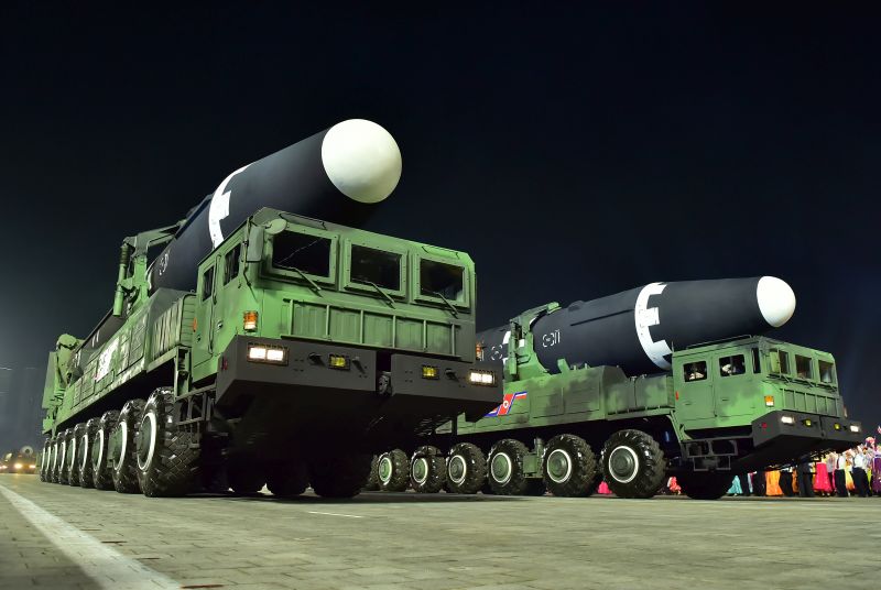 Колонна ракетных установок