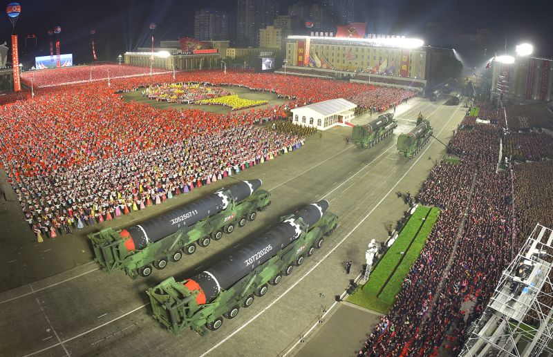 Колонна ракетных установок