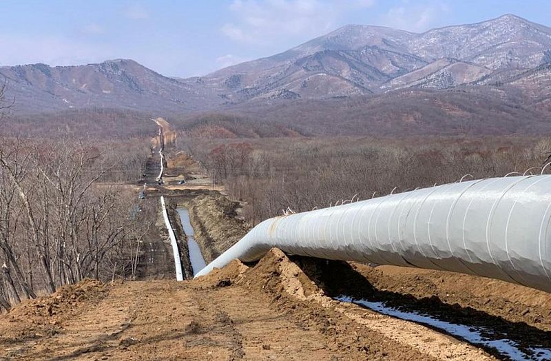 Почти 30 километров газопровода проложено к приморскому Врангелю