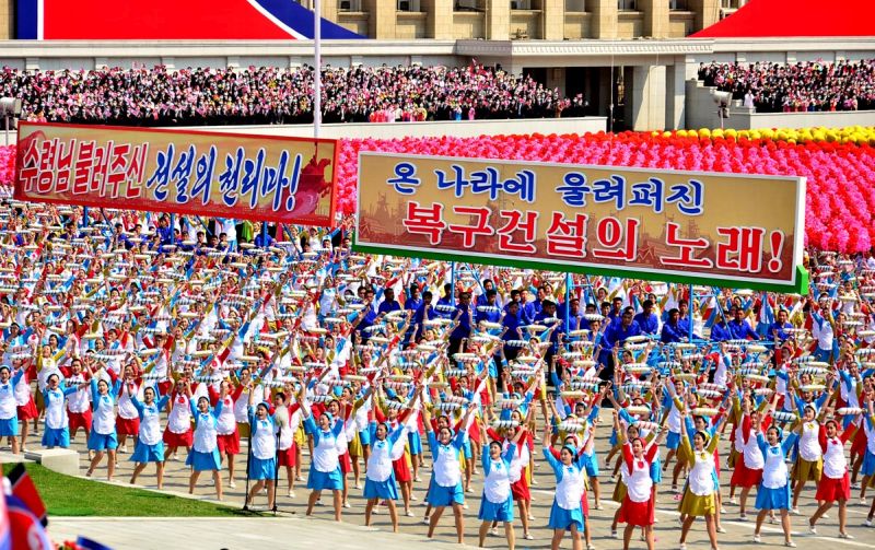 Кадр из массовой демонстрации.