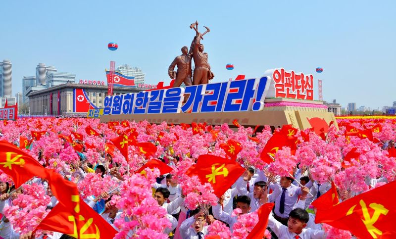 Кадр из массовой демонстрации.