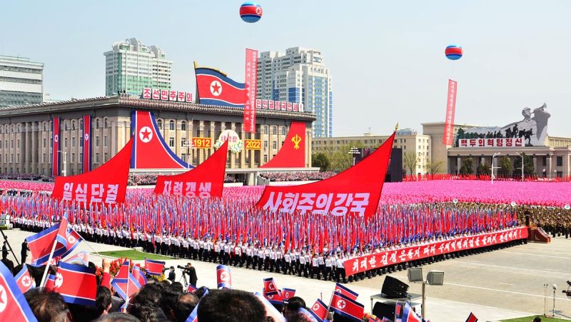 Кадр из массовой демонстрации.