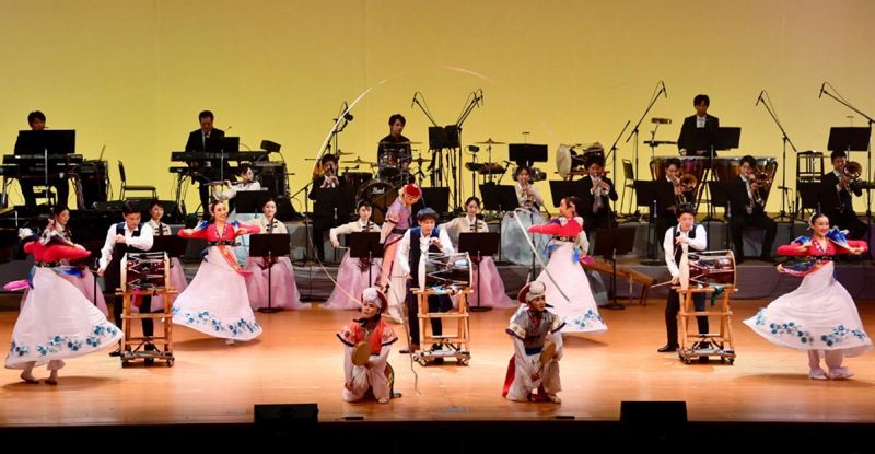 Кадр из выступлений XXXII Художественного фестиваля дружбы «Апрельская весна».