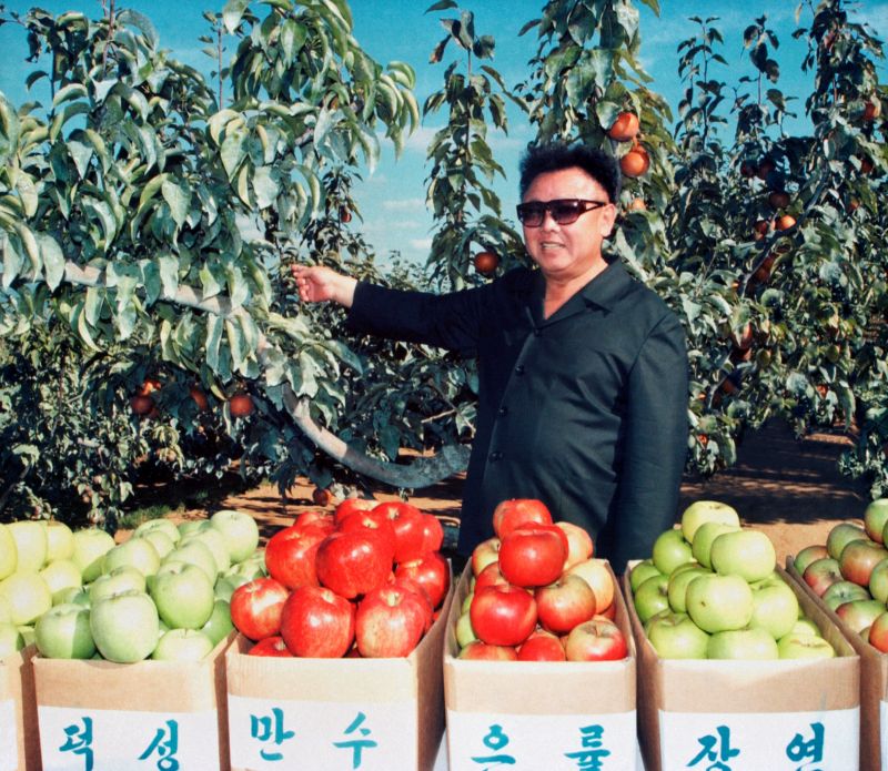 Великий Ким Чен Ир руководит на месте делами в уезде Кваир. Сентябрь 90 г. чучхе (2001).