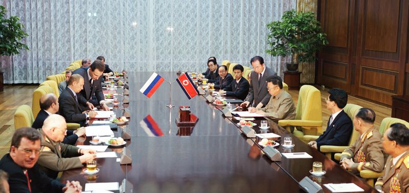 На церемонии подписания совместной декларации КНДР и РФ