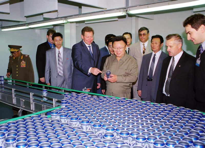 На пивоваренном заводе «Балтика».