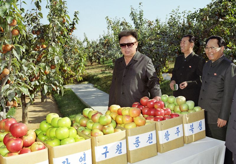 Ким Чен Ир руководит на месте делами уезда Кваир. Сентябрь 90 г. чучхе (2001).