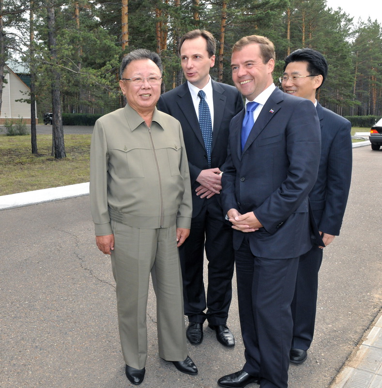 С Президентом РФ Дмитрием Анатольевичем Медведевым. Август 2011 года.