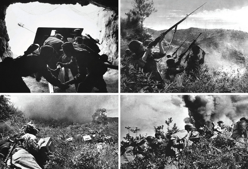 Бойцы Народной Армии наносят сокрушительный удар по противнику самобытными методами ведения боя, созданными великим Ким Ир Сеном. Примеры тому – бой при опоре на туннели, движение групп охотников за самолетами, движение групп охотников за танками, движение штурмовых групп.