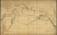 Карта морских открытий российскими мореплавателями на Тихом и Ледовитом океанах