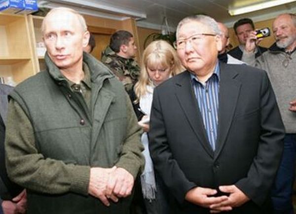 В. Путин и Е. Борисов