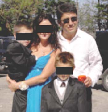 Кан, Алена Дегтярева (дочь Юрия Алешина) и их общие дети