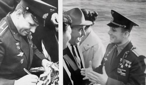 Ю. Гагарин в Хабаровске, май 1962 г. Фото В. Пильгуева. Перефото С. Балбашов./Нажмите, чтобы УВЕЛИЧИТЬ (нажмите, чтобы увеличить)