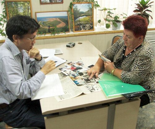 Осаму и Светлана в редакции "Мое побережье".