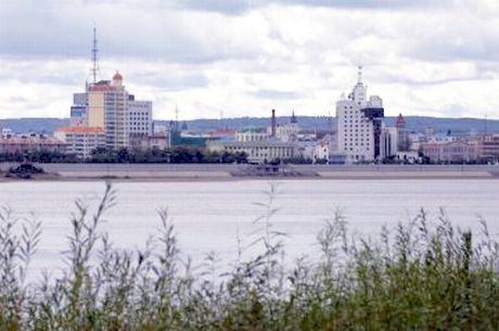 Вид на Хэйхэ из Благовещенска. Как вид на жительство