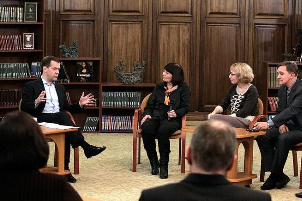 Встреча с представителями средств массовой информации Дальневосточного и Сибирского федеральных округов. Фото пресс-службы Президента России