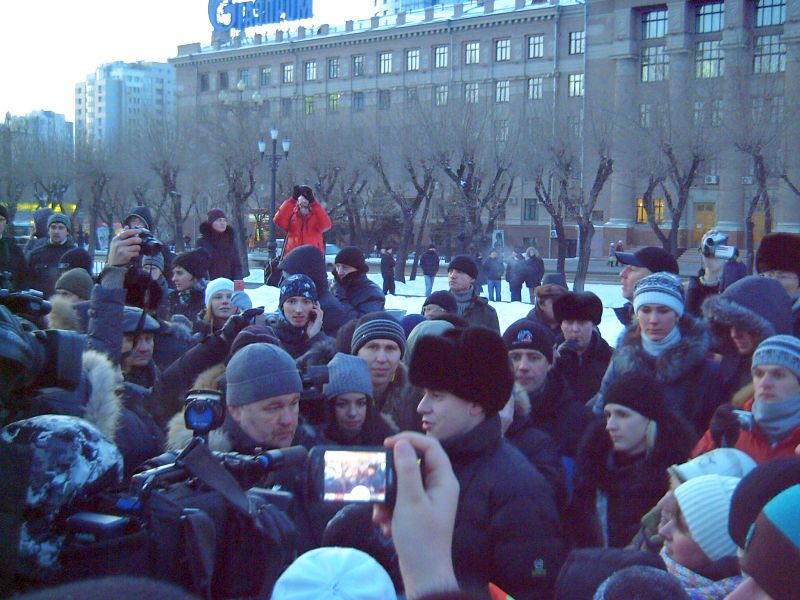 10.12.2011 г. Хабаровск, площадь им. Ленина