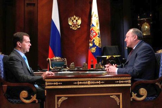 Д. Медведев и В. Илюхин