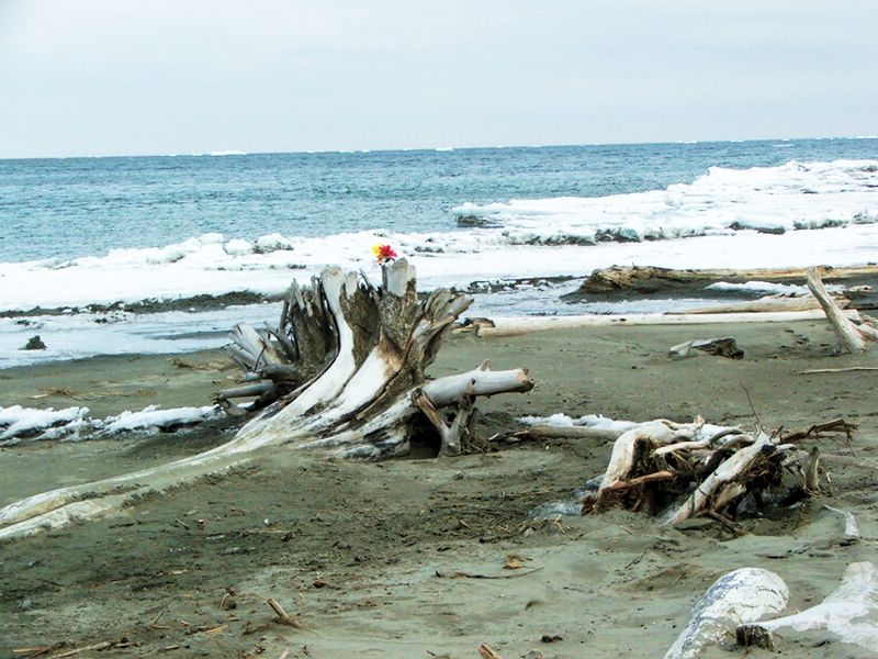 Здесь, в 150 м от берега здесь водолаз обнаружил на дне машину