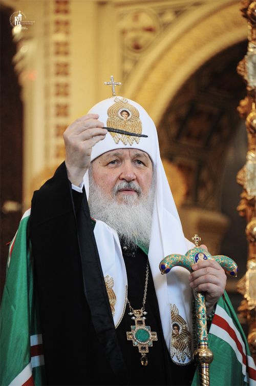 8 апреля 2012 года, в неделю 6-ю Великого поста, ваий, праздник Входа Господня в Иерусалим, Святейший Патриарх Московский и всея Руси Кирилл совершил Божественную литургию св. Иоанна Златоуста в кафедральном соборном Храме Христа Спасителя