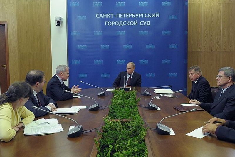 Совещание по вопросам совершенствования судебной системы. Фото пресс-службы Президента России.