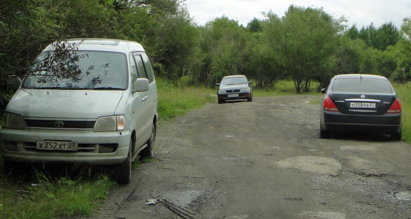 Митингующие приехали на машинах